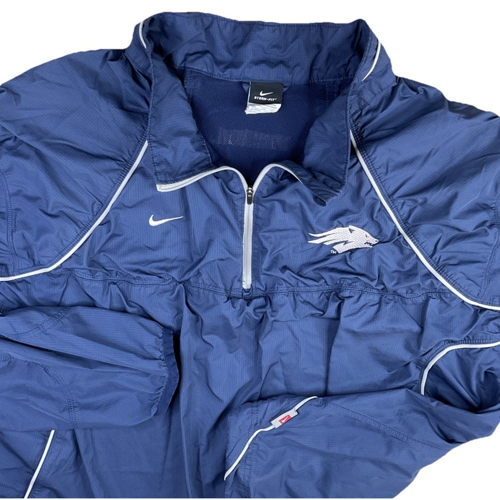 Vintage Nike Nevada Wolfpack Jacket Storm-Fit Y2K Embroidered Windbreaker Sz 3XL